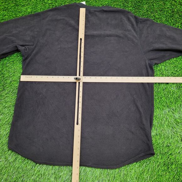 NIKE Alpha Fleece Sweatshirt XL 25x31 Baggy Faded Black - Picture 4 of 14